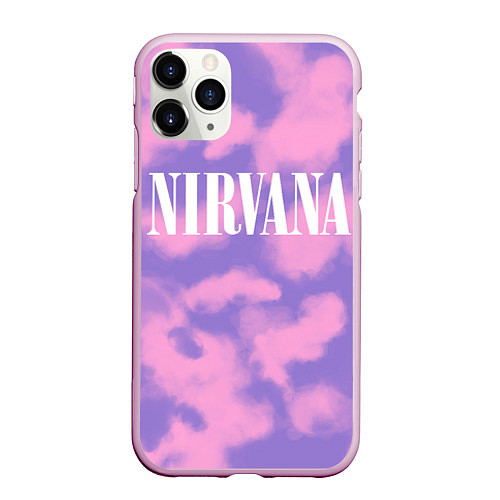 Чехол iPhone 11 Pro матовый NIRVANA / 3D-Розовый – фото 1