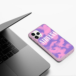 Чехол iPhone 11 Pro матовый NIRVANA, цвет: 3D-розовый — фото 2