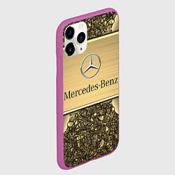 Чехол iPhone 11 Pro матовый MERCEDES GOLD, цвет: 3D-фиолетовый — фото 2