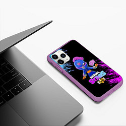 Чехол iPhone 11 Pro матовый BRAWL STARS TARA, цвет: 3D-фиолетовый — фото 2