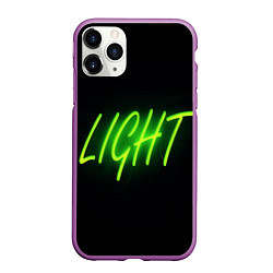 Чехол iPhone 11 Pro матовый LIGHT, цвет: 3D-фиолетовый