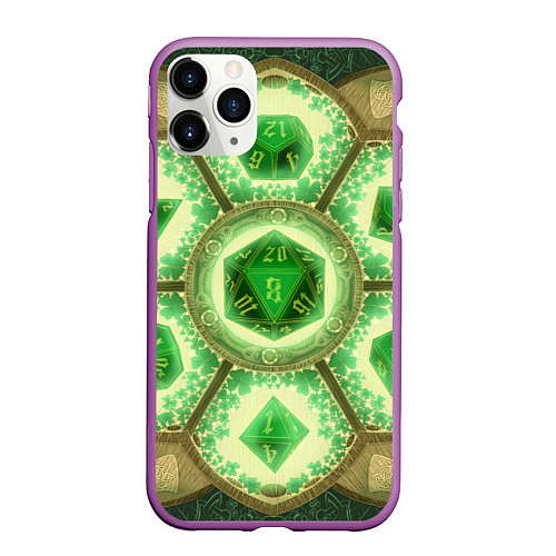 Чехол iPhone 11 Pro матовый DnD Dices - Clever / 3D-Фиолетовый – фото 1