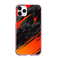 Чехол iPhone 11 Pro матовый Liverpool F C, цвет: 3D-розовый