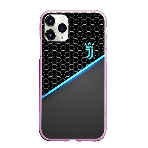 Чехол iPhone 11 Pro матовый Juventus F C / 3D-Розовый – фото 1