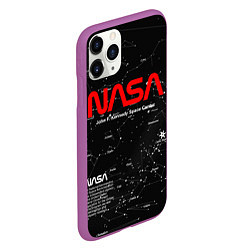 Чехол iPhone 11 Pro матовый NASA, цвет: 3D-фиолетовый — фото 2