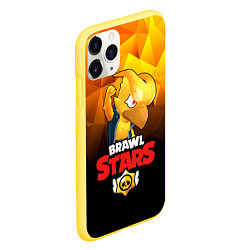 Чехол iPhone 11 Pro матовый BRAWL STARS CROW PHOENIX, цвет: 3D-желтый — фото 2