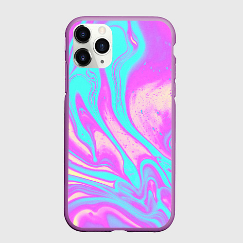 Чехол iPhone 11 Pro матовый DIGITAL ART / 3D-Фиолетовый – фото 1