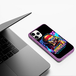Чехол iPhone 11 Pro матовый PREDATOR, цвет: 3D-фиолетовый — фото 2
