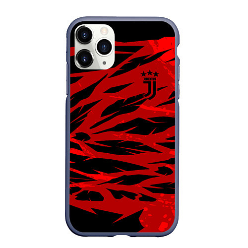 Чехол iPhone 11 Pro матовый Juventus F C / 3D-Серый – фото 1