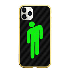 Чехол iPhone 11 Pro матовый BILLIE EILISH CARBON, цвет: 3D-желтый