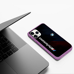 Чехол iPhone 11 Pro матовый BMW PERFORMANCE, цвет: 3D-фиолетовый — фото 2