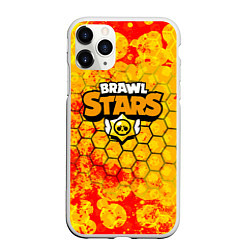 Чехол iPhone 11 Pro матовый Brawl Stars, цвет: 3D-белый