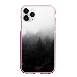 Чехол iPhone 11 Pro матовый Лес, цвет: 3D-розовый