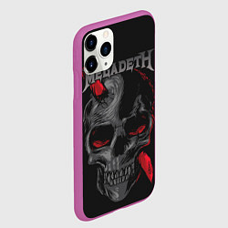Чехол iPhone 11 Pro матовый Megadeth, цвет: 3D-фиолетовый — фото 2