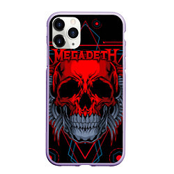 Чехол iPhone 11 Pro матовый Megadeth, цвет: 3D-светло-сиреневый