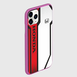 Чехол iPhone 11 Pro матовый Honda Driver team, цвет: 3D-фиолетовый — фото 2