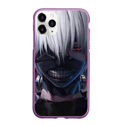 Чехол iPhone 11 Pro матовый TOKYO GHOUL / 3D-Фиолетовый – фото 1