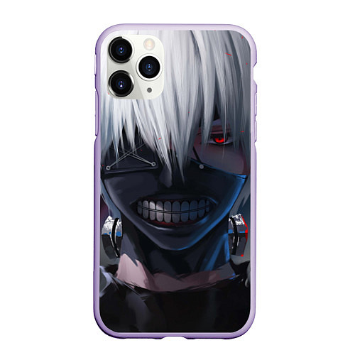 Чехол iPhone 11 Pro матовый TOKYO GHOUL / 3D-Светло-сиреневый – фото 1