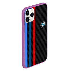 Чехол iPhone 11 Pro матовый BMW CARBON, цвет: 3D-фиолетовый — фото 2