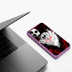 Чехол iPhone 11 Pro матовый BERSERK, цвет: 3D-фиолетовый — фото 2