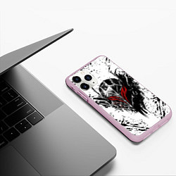 Чехол iPhone 11 Pro матовый BERSERK, цвет: 3D-розовый — фото 2