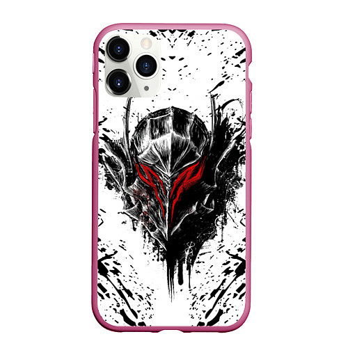 Чехол iPhone 11 Pro матовый BERSERK / 3D-Малиновый – фото 1