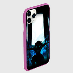 Чехол iPhone 11 Pro матовый KIMETSU NO YAIBA, цвет: 3D-фиолетовый — фото 2