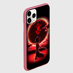 Чехол iPhone 11 Pro матовый BERSERK, цвет: 3D-малиновый — фото 2