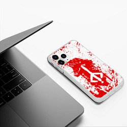 Чехол iPhone 11 Pro матовый BLOODBORNE, цвет: 3D-белый — фото 2