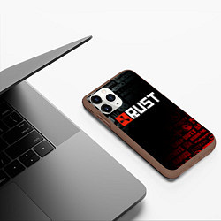 Чехол iPhone 11 Pro матовый RUST, цвет: 3D-коричневый — фото 2