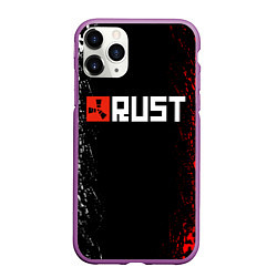 Чехол iPhone 11 Pro матовый RUST, цвет: 3D-фиолетовый