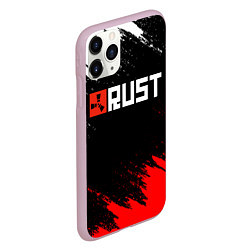 Чехол iPhone 11 Pro матовый RUST, цвет: 3D-розовый — фото 2