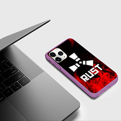Чехол iPhone 11 Pro матовый RUST, цвет: 3D-фиолетовый — фото 2