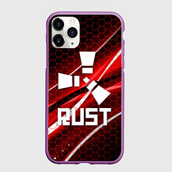 Чехол iPhone 11 Pro матовый RUST, цвет: 3D-фиолетовый