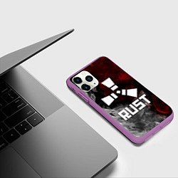 Чехол iPhone 11 Pro матовый RUST, цвет: 3D-фиолетовый — фото 2
