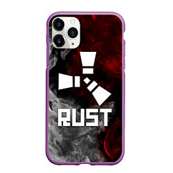 Чехол iPhone 11 Pro матовый RUST, цвет: 3D-фиолетовый