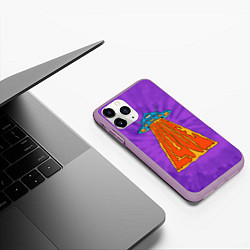 Чехол iPhone 11 Pro матовый Vibes of Love, цвет: 3D-сиреневый — фото 2