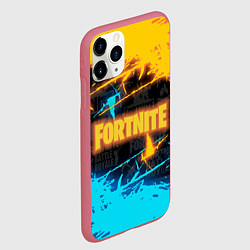 Чехол iPhone 11 Pro матовый FORTNITE, цвет: 3D-малиновый — фото 2