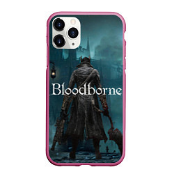 Чехол iPhone 11 Pro матовый Bloodborne, цвет: 3D-малиновый