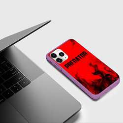 Чехол iPhone 11 Pro матовый PREDATOR, цвет: 3D-фиолетовый — фото 2