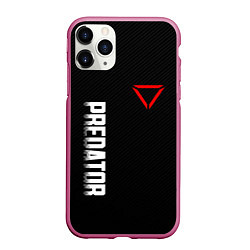 Чехол iPhone 11 Pro матовый PREDATOR, цвет: 3D-малиновый