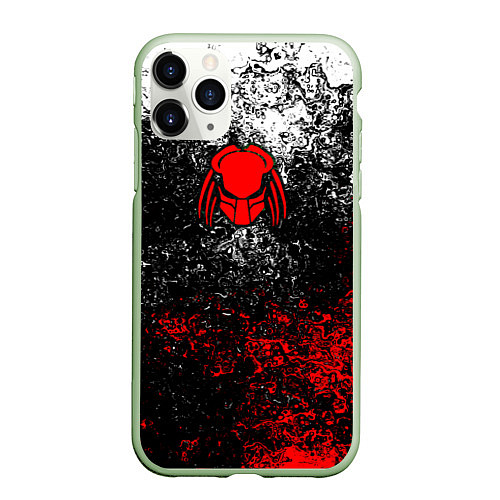 Чехол iPhone 11 Pro матовый Predator / 3D-Салатовый – фото 1