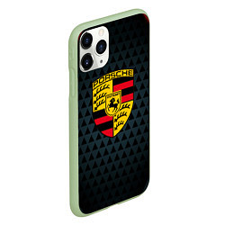 Чехол iPhone 11 Pro матовый PORSCHE, цвет: 3D-салатовый — фото 2