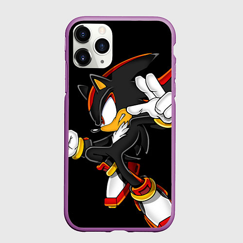 Чехол iPhone 11 Pro матовый SHADOW / 3D-Фиолетовый – фото 1