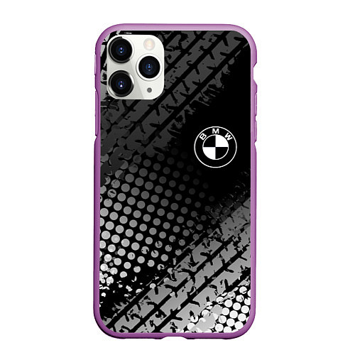 Чехол iPhone 11 Pro матовый BMW / 3D-Фиолетовый – фото 1