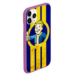 Чехол iPhone 11 Pro матовый FALLOUT 4, цвет: 3D-фиолетовый — фото 2