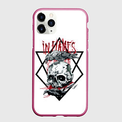 Чехол iPhone 11 Pro матовый In Flames, цвет: 3D-малиновый