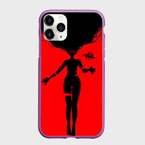 Чехол iPhone 11 Pro матовый Dead by Daylight / 3D-Фиолетовый – фото 1