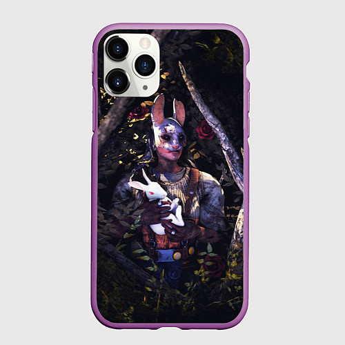 Чехол iPhone 11 Pro матовый Dead by Daylight / 3D-Фиолетовый – фото 1