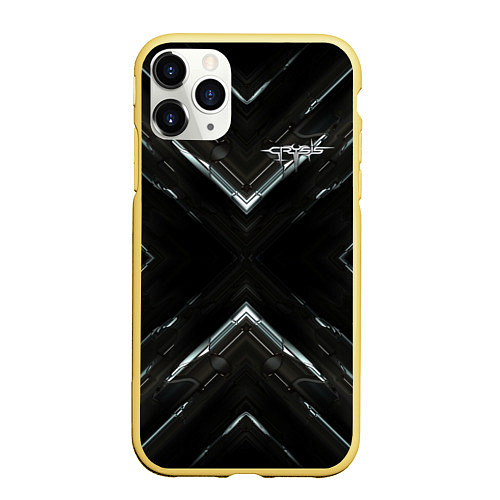 Чехол iPhone 11 Pro матовый Crysis / 3D-Желтый – фото 1